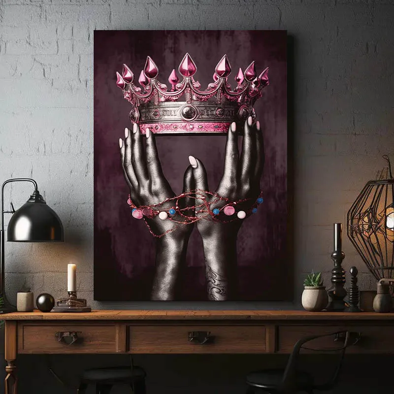 Black African Wall Art Gold Crown Wall Decor King Picture African American Canvas Prints Artwork for Home Room Office Decoration
Black African Wall Art Gold Crown Wall Decor King Picture African American Canvas Prints Artwork for Home Room Office Decoration