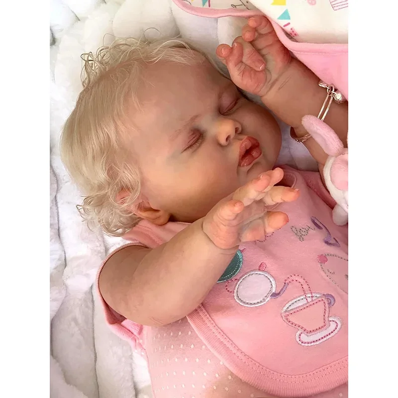 19Inch Sleeping Pickle in Soft Cloth Body Lifelike Reborn Toddler Hand Rooted HairCuddly Baby Girl Doll Baby
19Inch Sleeping Pickle in Soft Cloth Body Lifelike Reborn Toddler Hand Rooted HairCuddly Baby Girl Doll Baby