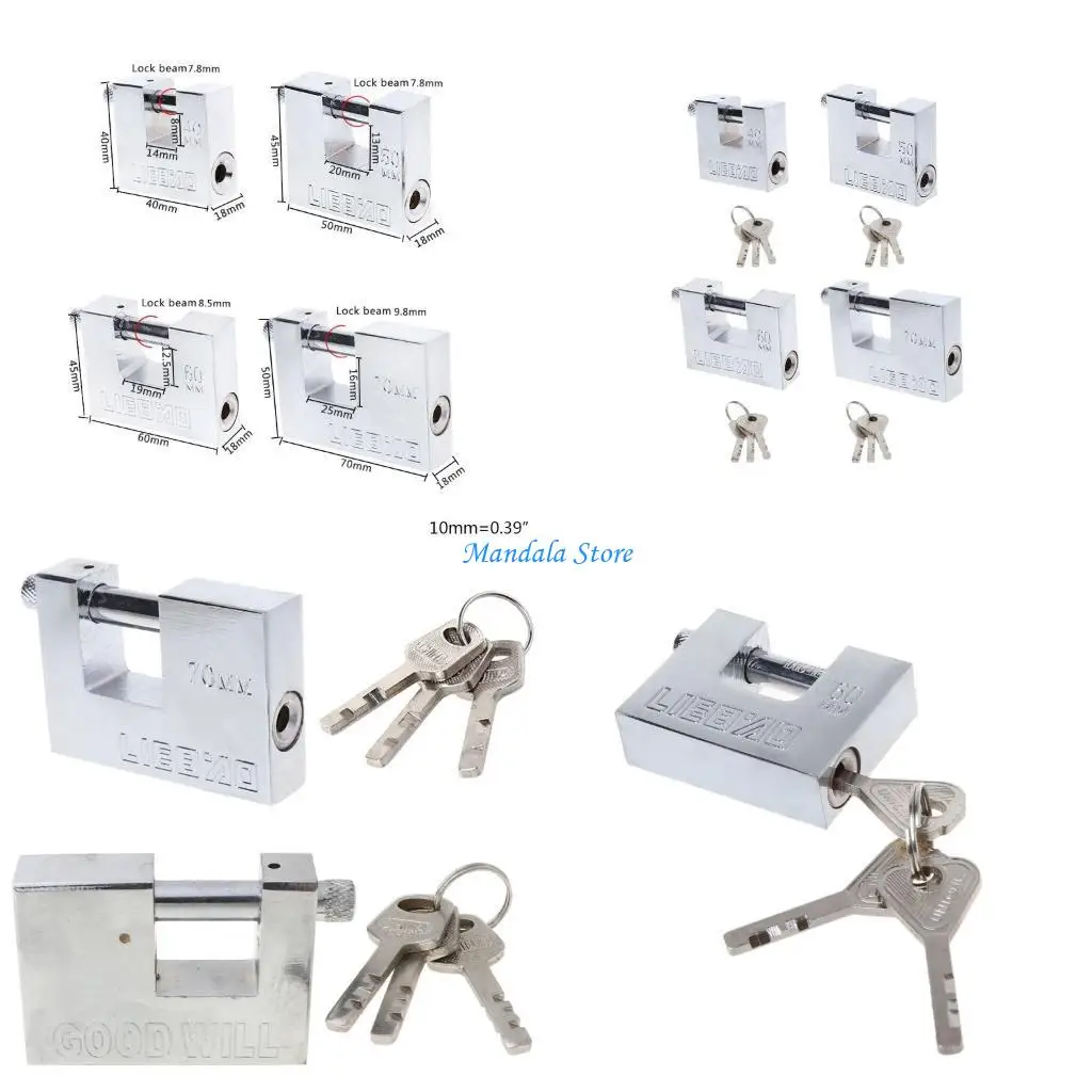 U2JC Steel Burglar Padlock Security Safety Lock Antique Horizontal Opening
U2JC Steel Burglar Padlock Security Safety Lock Antique Horizontal Opening
