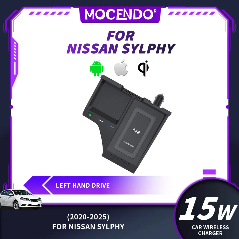 For Nissan Sylphy 2020-2025 Wireless Car Charger Fast Charging Accessory Auto Car Charging Device for Vehicle
For Nissan Sylphy 2020-2025 Wireless Car Charger Fast Charging Accessory Auto Car Charging Device for Vehicle