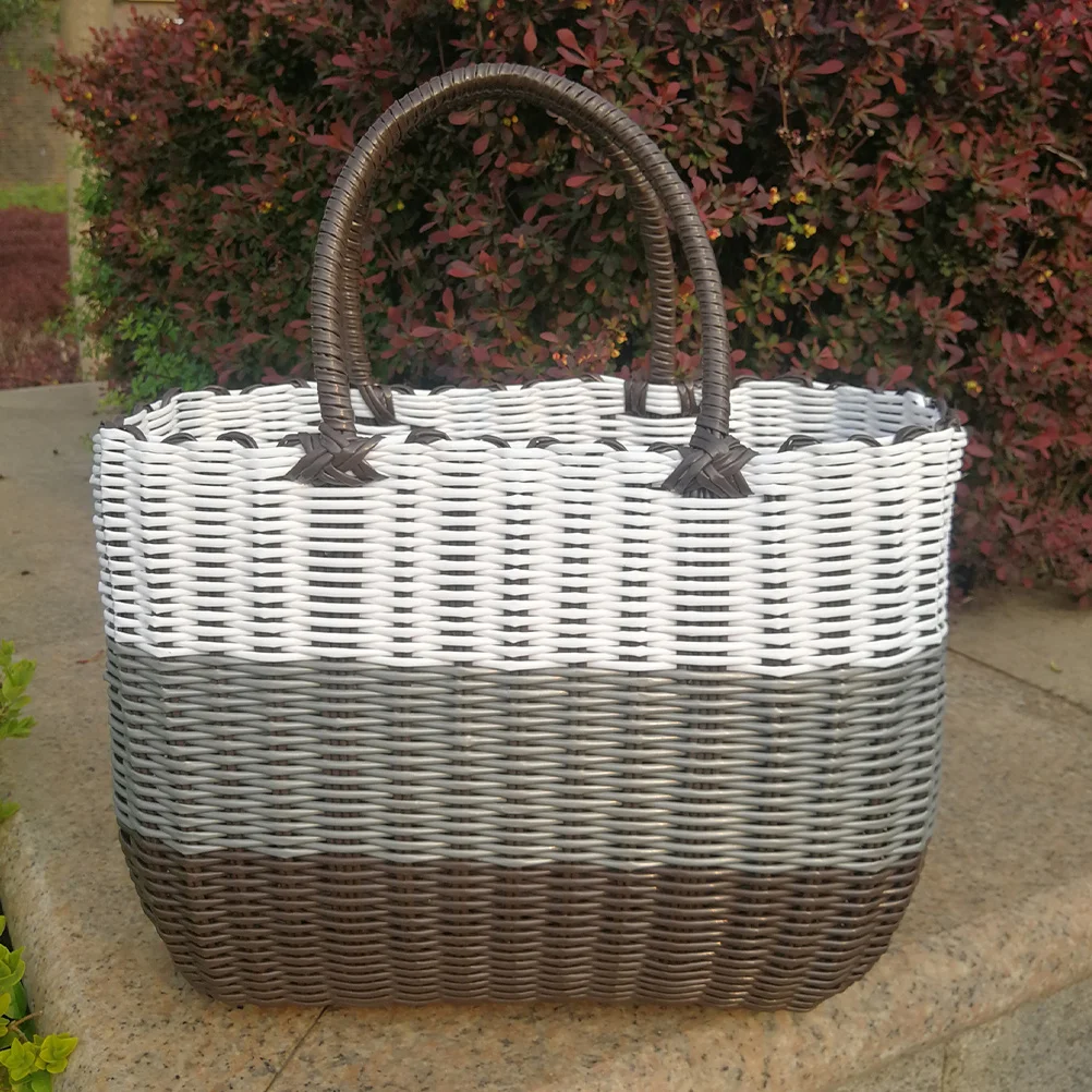 Woven Plastic Basket with Handle Storage Organizer for Bathroom Kitchen Bedroom Home Decorative Storage Container
Woven Plastic Basket with Handle Storage Organizer for Bathroom Kitchen Bedroom Home Decorative Storage Container