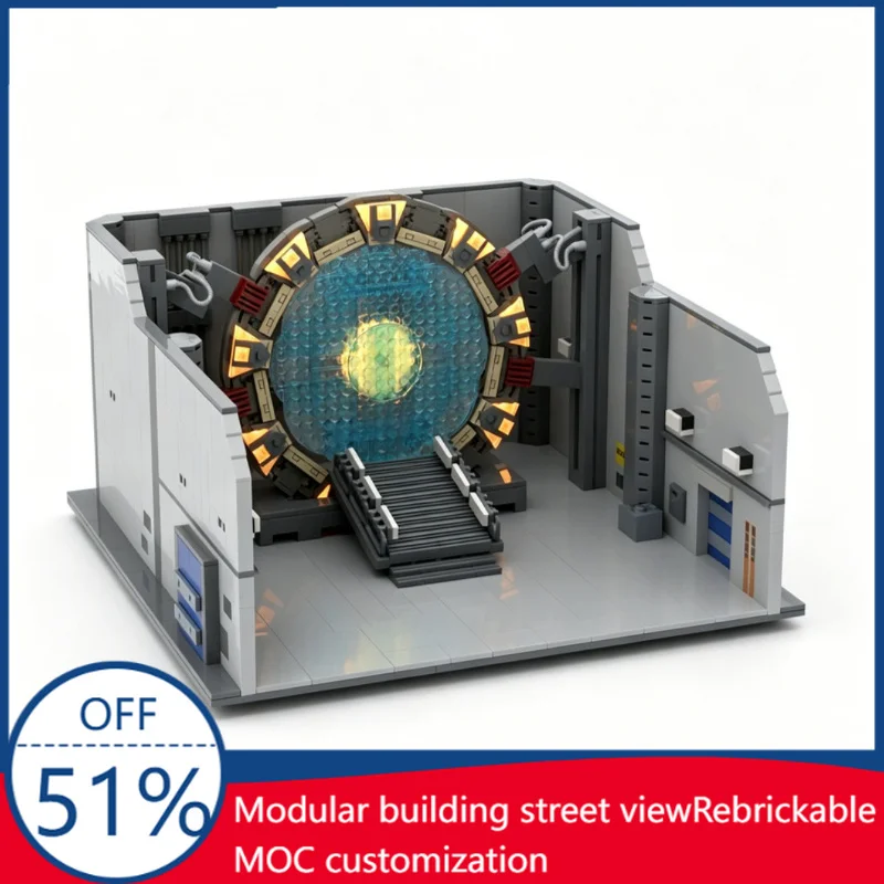 1545 PCS MOC Stargate SG1 Gate Room Sci-Fi Diorama Building Blocks Assembly Educational Children Toys Birthday Christmas Gifts
1545 PCS MOC Stargate SG1 Gate Room Sci-Fi Diorama Building Blocks Assembly Educational Children Toys Birthday Christmas Gifts