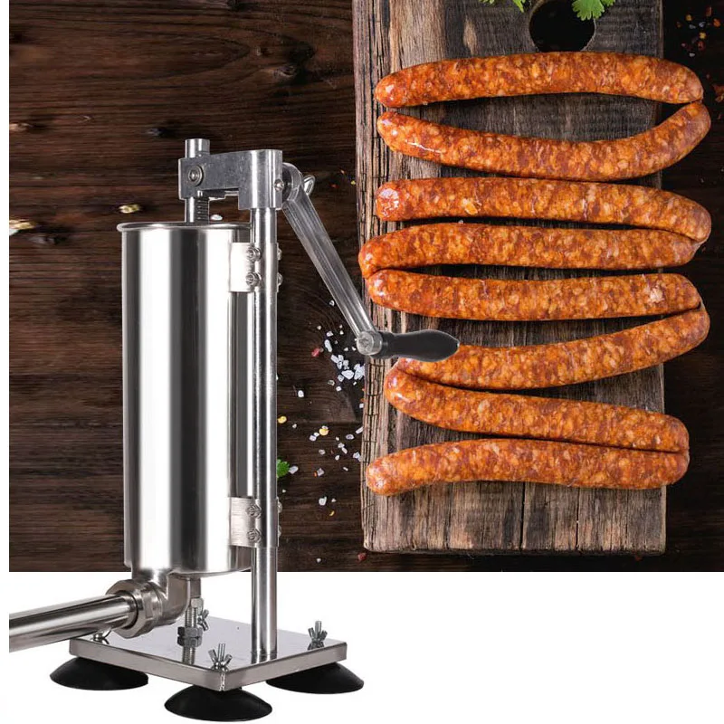 High Quality 2L 4L Vertical Manual Sausage Filler Machine Stainless Steel Sausage Making Equipment Hot Selling Sausage Equipment
High Quality 2L 4L Vertical Manual Sausage Filler Machine Stainless Steel Sausage Making Equipment Hot Selling Sausage Equipment