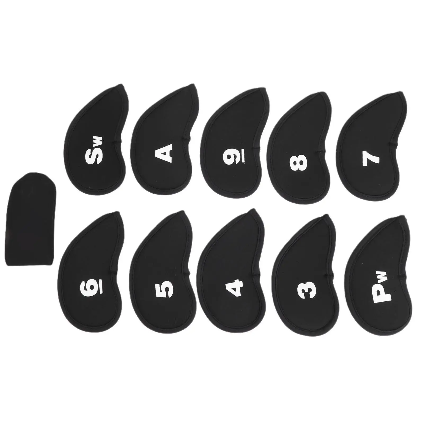 11Pcs Club Iron Head Covers Set Golfing Accessory - Number Pattern Golf Head Cover Protector for Clubs
11Pcs Club Iron Head Covers Set Golfing Accessory - Number Pattern Golf Head Cover Protector for Clubs