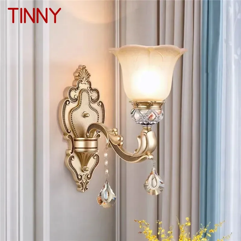 TINNY European Luxury Wall Lamp American Retro LED Living Room Bedroom Study Room Hotel Villa Model Room Aisle Wall Light
TINNY European Luxury Wall Lamp American Retro LED Living Room Bedroom Study Room Hotel Villa Model Room Aisle Wall Light