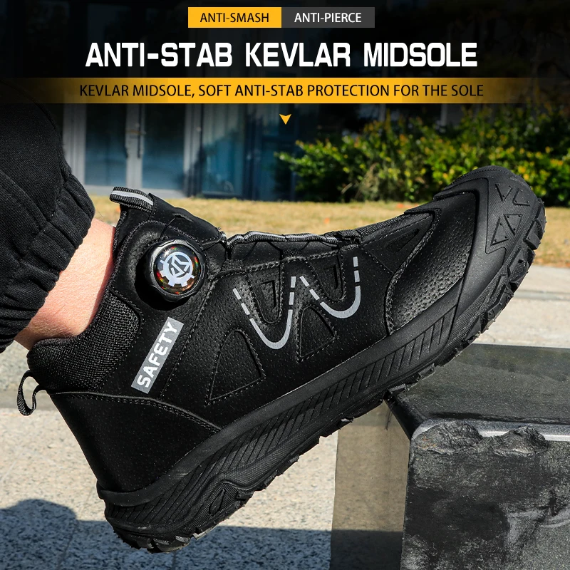 High-end mid-top safety shoes, protective shoes, work shoes, labor protection shoes, unisex, anti-kick, anti-smash, anti-punctur
High-end mid-top safety shoes, protective shoes, work shoes, labor protection shoes, unisex, anti-kick, anti-smash, anti-punctur