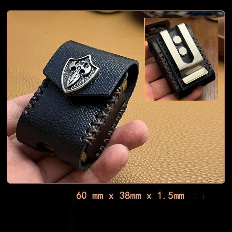 Vintage style leather storage bag Zoro lighter leather cowhide case with steel reinforced clip
Vintage style leather storage bag Zoro lighter leather cowhide case with steel reinforced clip