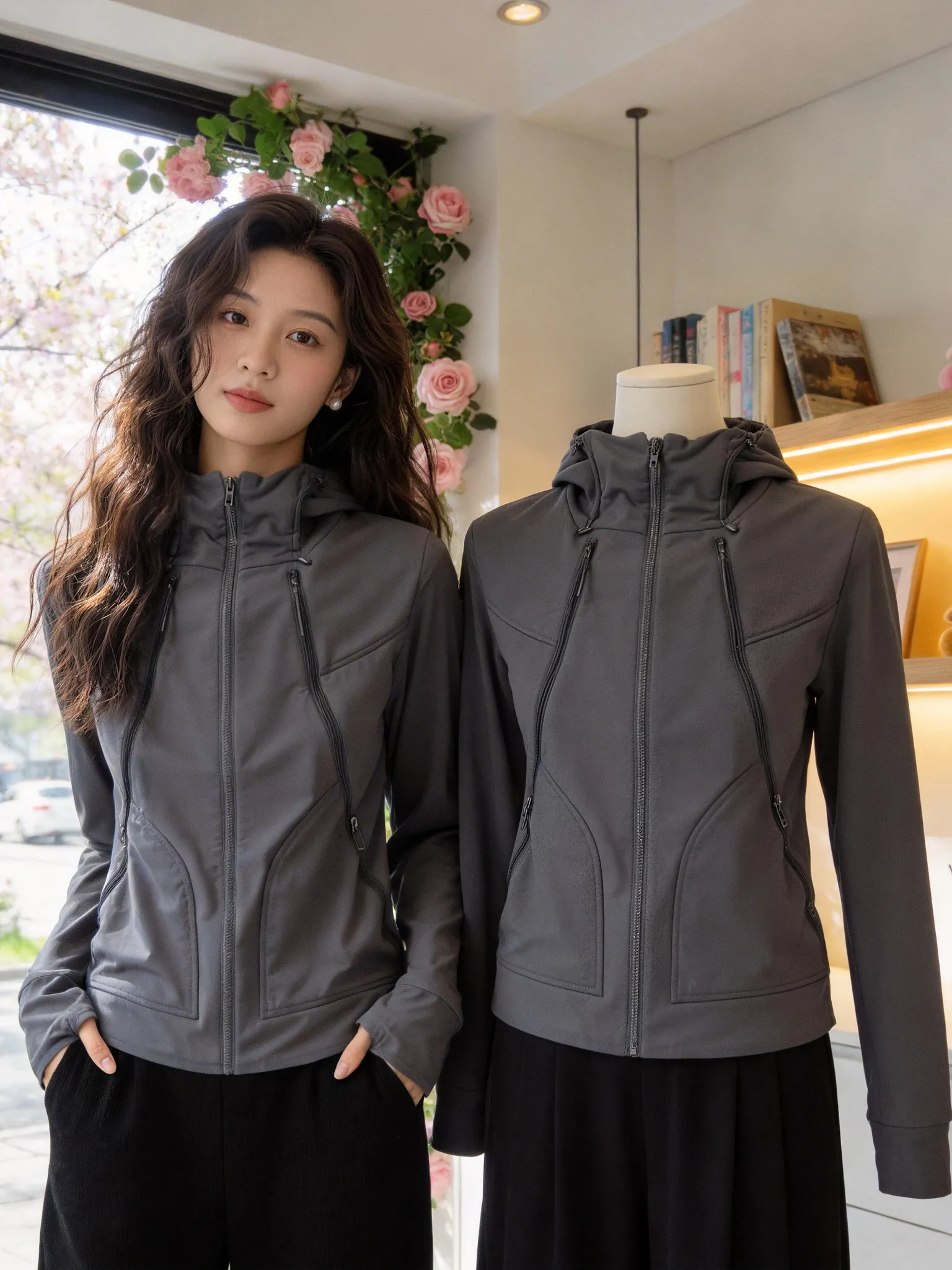 Elegant Long Sleeve Short Jacket Commute Fashionable Women's Clothing Spring Autumn Zipper Decoration Regular Length Pure Color
Elegant Long Sleeve Short Jacket Commute Fashionable Women's Clothing Spring Autumn Zipper Decoration Regular Length Pure Color