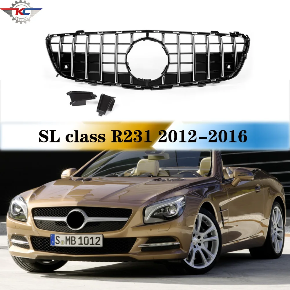 Front Bumper GT Grills For Mercedes SL Class R231 2012-2016 Pre-facelift Plastic Silver & Black Color Racing Grille
Front Bumper GT Grills For Mercedes SL Class R231 2012-2016 Pre-facelift Plastic Silver & Black Color Racing Grille