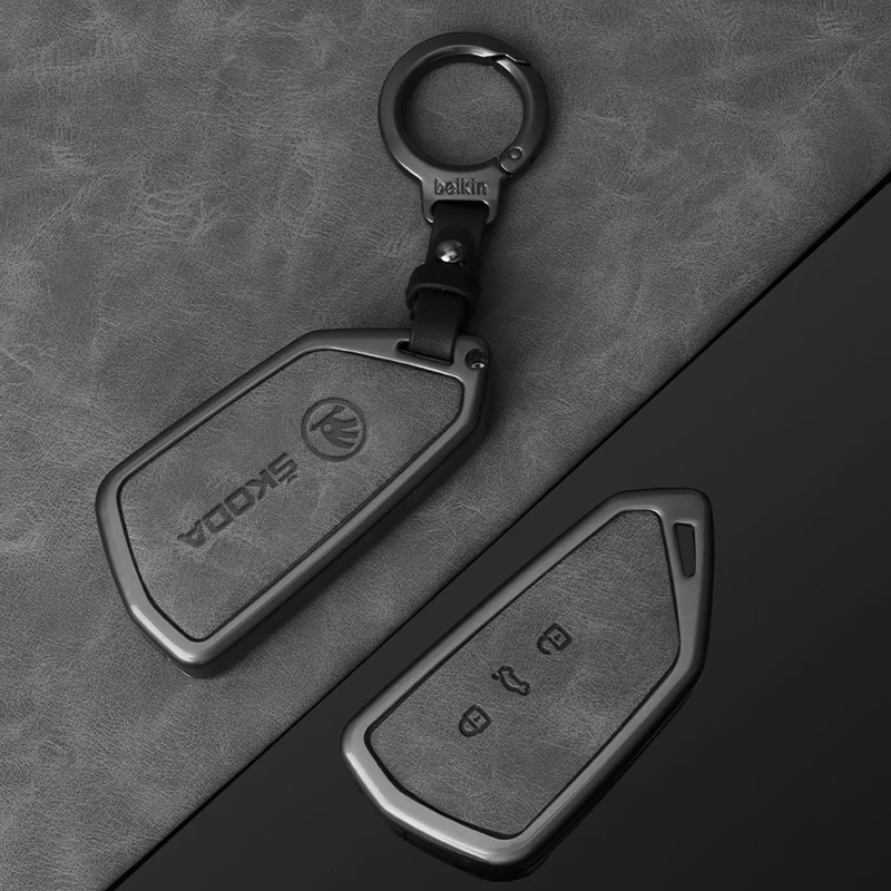 Zinc Alloy Leather Car Key Smart Remote Case Cover for Skoda Superb A7 Kodiaq Octavia A8 2021 Keyless Auto Keychain Accessories
Zinc Alloy Leather Car Key Smart Remote Case Cover for Skoda Superb A7 Kodiaq Octavia A8 2021 Keyless Auto Keychain Accessories