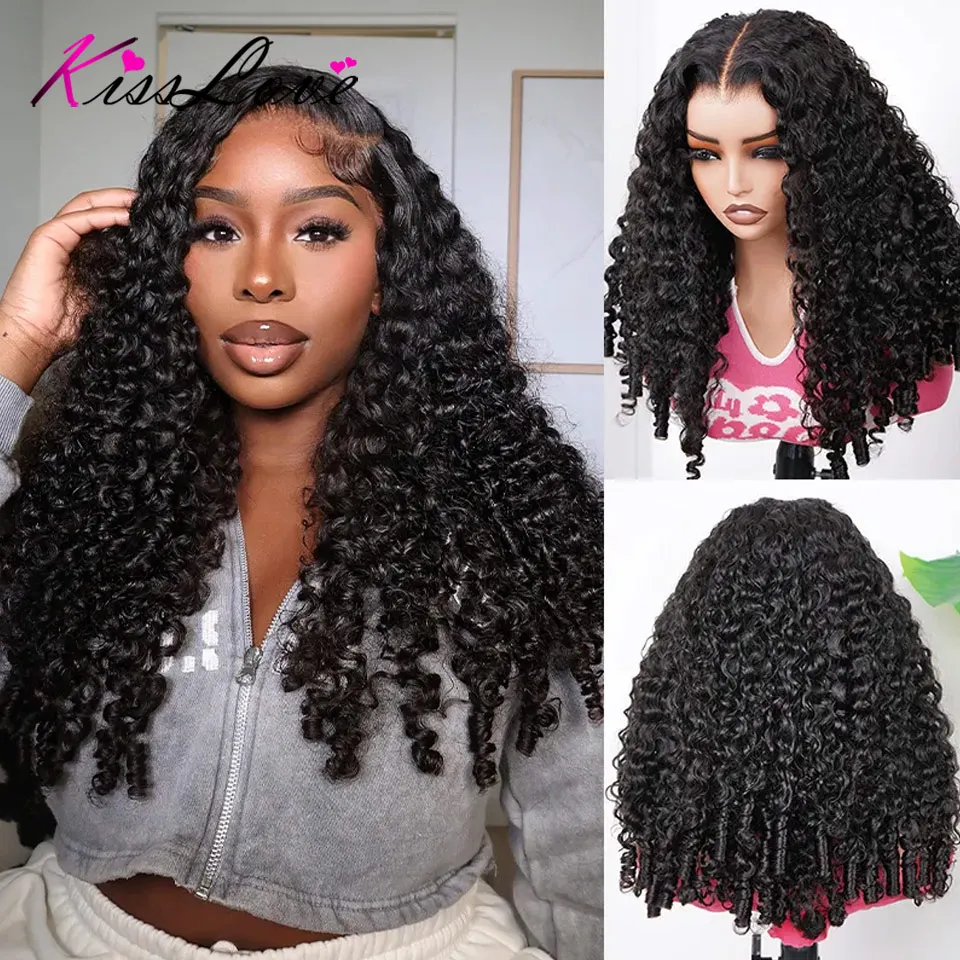 Glueless Burmese Curly Wigs Human Hair 250% Density Pre Cut Pull Go Drawstring Wig HD Full Lace Front Human Hair Wigs for Women
Glueless Burmese Curly Wigs Human Hair 250% Density Pre Cut Pull Go Drawstring Wig HD Full Lace Front Human Hair Wigs for Women