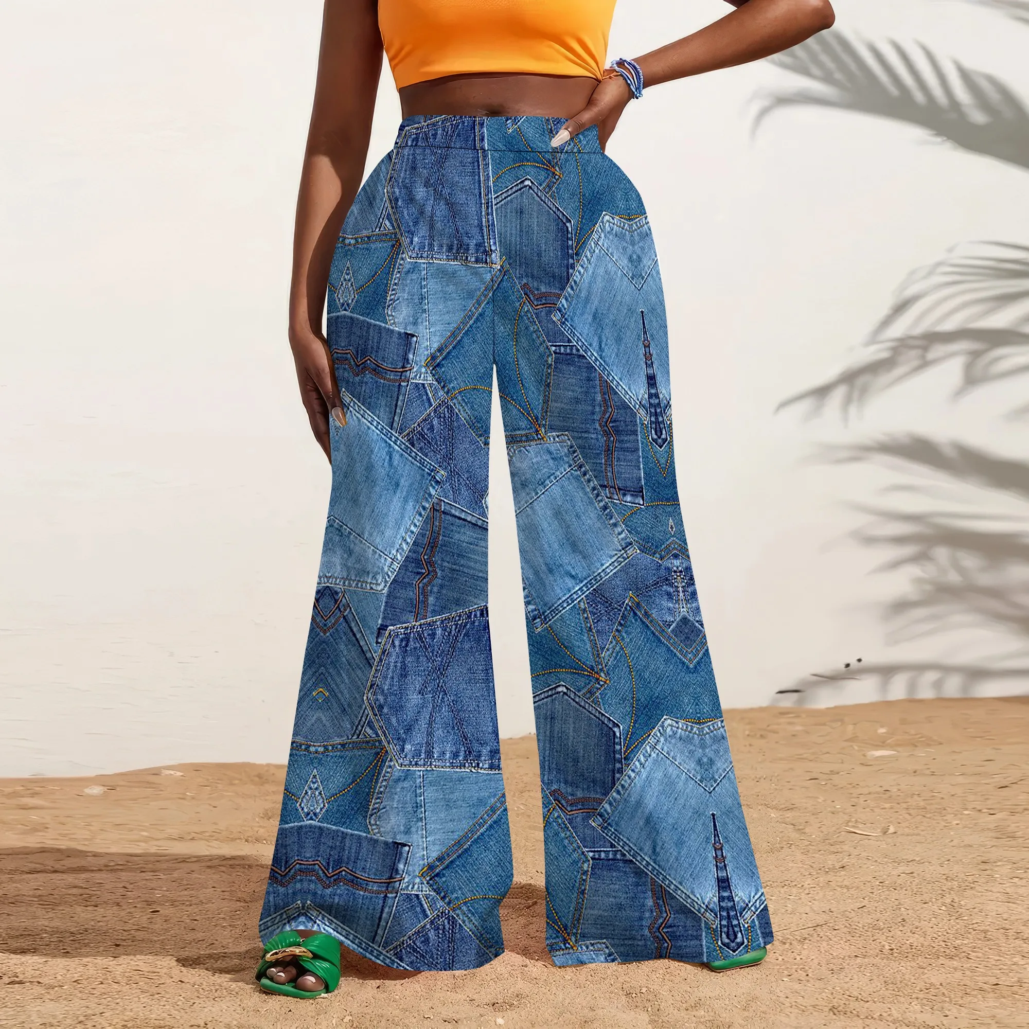 Vintage Paisley Print High Waist Wide Leg Pants Elegant Boho Style Summer Trousers
Vintage Paisley Print High Waist Wide Leg Pants Elegant Boho Style Summer Trousers