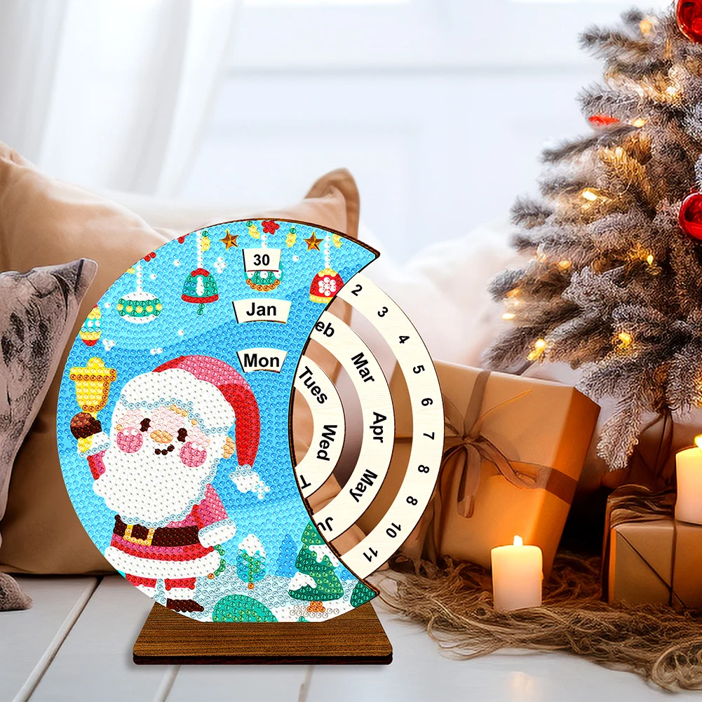 Diamond Painting Rotating Calendar Desk Decor Kit Wooden Diamond Art Perpetual Calendar 5D DIY Diamond Painting Christmas Gift
Diamond Painting Rotating Calendar Desk Decor Kit Wooden Diamond Art Perpetual Calendar 5D DIY Diamond Painting Christmas Gift