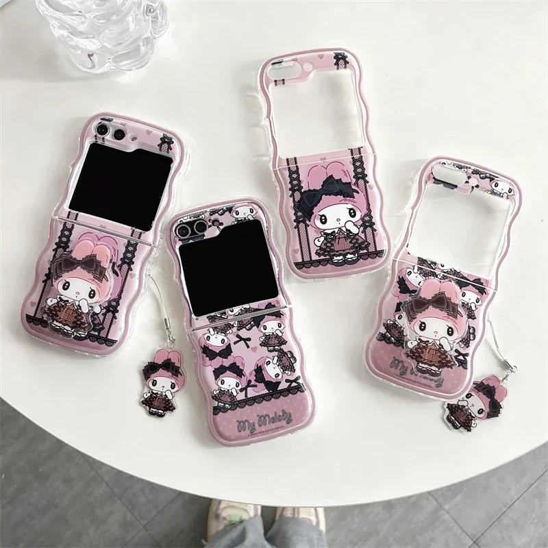 Kawaii Mys Melodys Cartoon with Bracket Phone Case for Samsung Galaxy Z Flip 3 4 5 5G PC Hard Wave Anti-drop Back Cover
Kawaii Mys Melodys Cartoon with Bracket Phone Case for Samsung Galaxy Z Flip 3 4 5 5G PC Hard Wave Anti-drop Back Cover