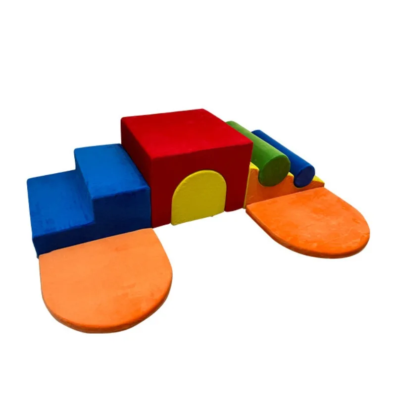 Arch bridge type combination color sofa, sponge early education center toy sensory training building block ladder
Arch bridge type combination color sofa, sponge early education center toy sensory training building block ladder