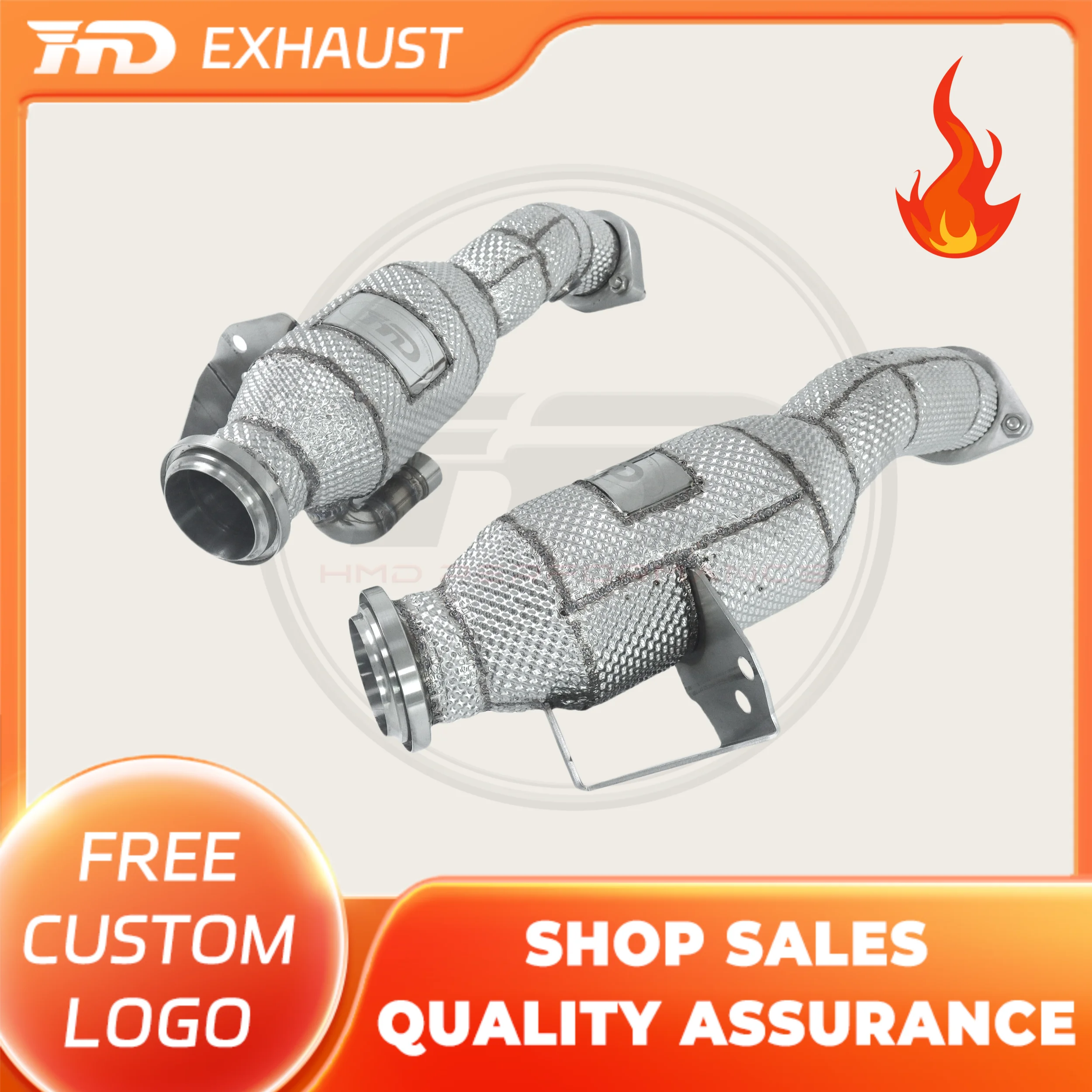 HMD Exhaust System High Flow Performance Downpipe for Mercedes Benz C43/E43/C400/C450/E400/E450 With Heat Shield Racing Pipe
HMD Exhaust System High Flow Performance Downpipe for Mercedes Benz C43/E43/C400/C450/E400/E450 With Heat Shield Racing Pipe