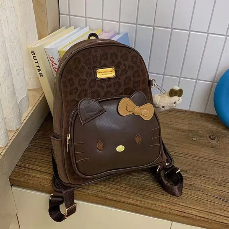 Hello Kitty New Backpack 3D Cartoon Cute Fashion Backpack Retro Leopard Print Girls School Bag Large Capacity High Quality
Hello Kitty New Backpack 3D Cartoon Cute Fashion Backpack Retro Leopard Print Girls School Bag Large Capacity High Quality
