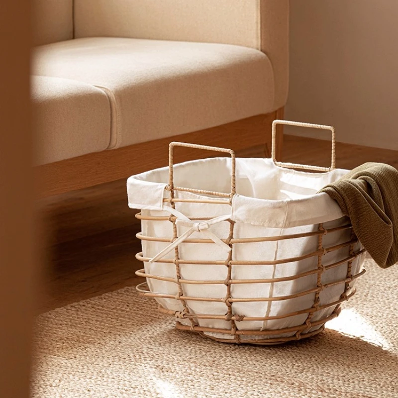 Japanese-Style Woven Storage Basket Household Laundry Hamper Guesthouse Clothing Organizer Toy & Snack Storage
Japanese-Style Woven Storage Basket Household Laundry Hamper Guesthouse Clothing Organizer Toy & Snack Storage