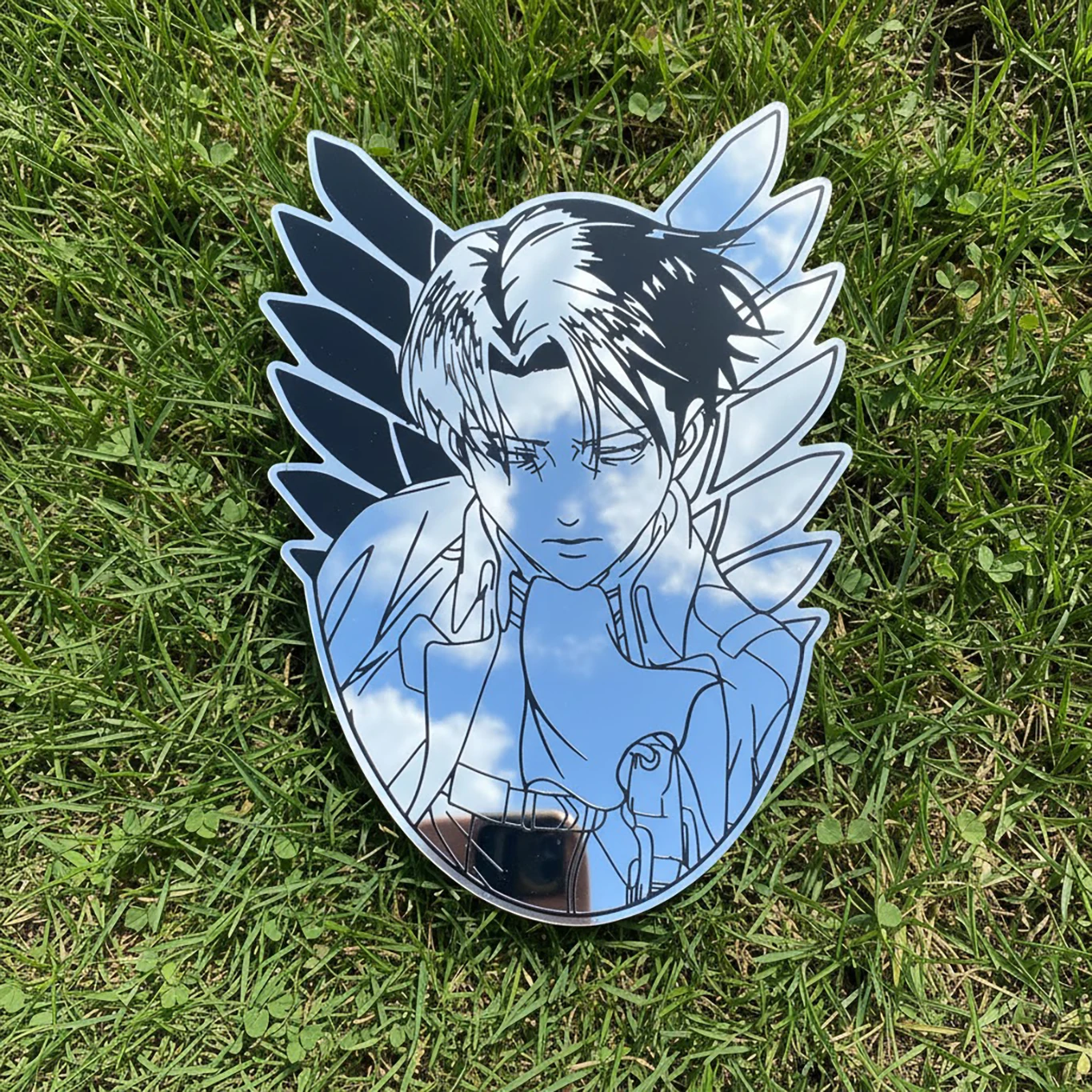 Attack on Titan Levi Anime Mirror Irregular Shape Acrylic Decorative Mirror Wall Art for Room Decor Fans Gifts
Attack on Titan Levi Anime Mirror Irregular Shape Acrylic Decorative Mirror Wall Art for Room Decor Fans Gifts