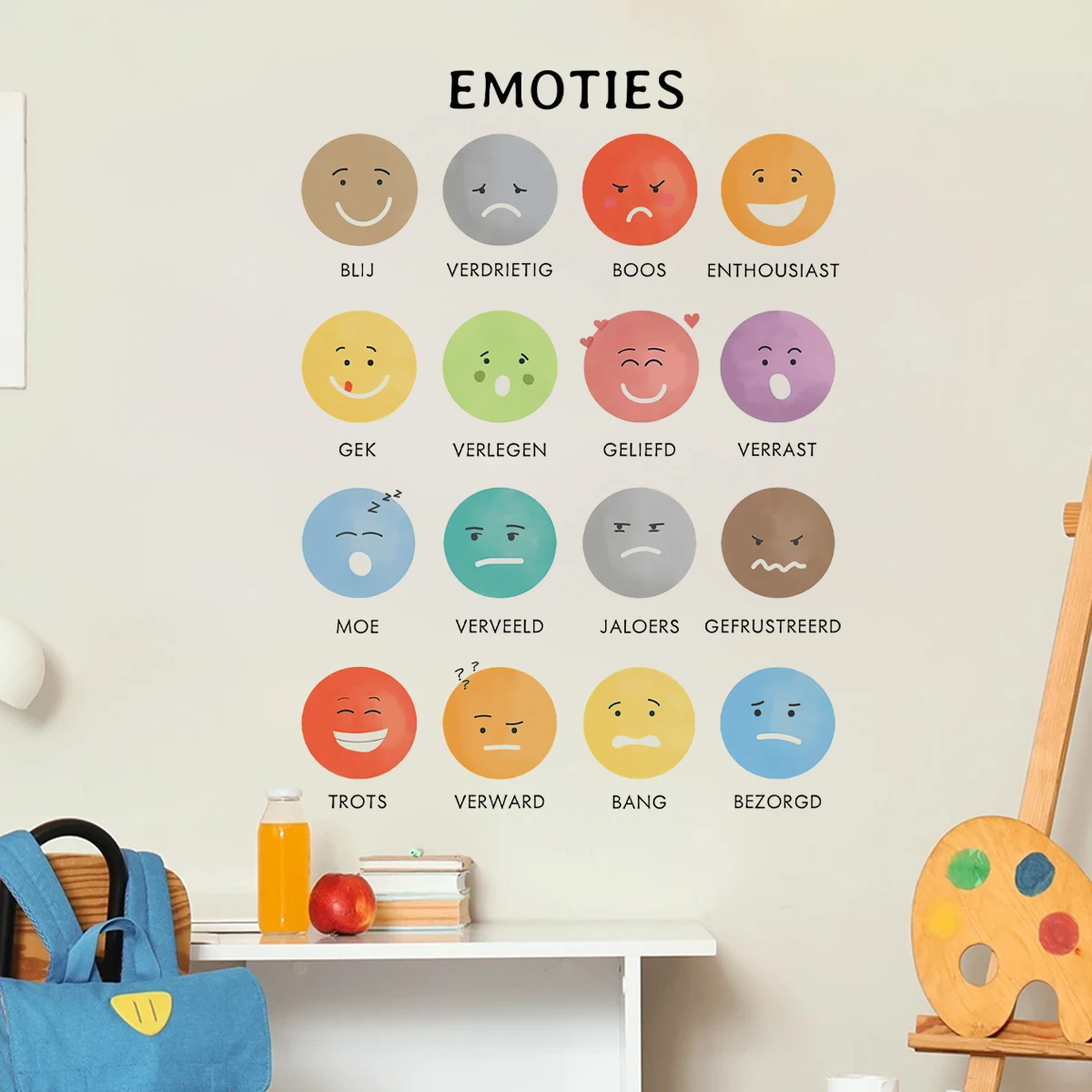 Dutch Cartoon Emotional Expression Emoticon Wall Sticker Child Room Classroom Study Kids Room Door Decal Living Home Decor
Dutch Cartoon Emotional Expression Emoticon Wall Sticker Child Room Classroom Study Kids Room Door Decal Living Home Decor