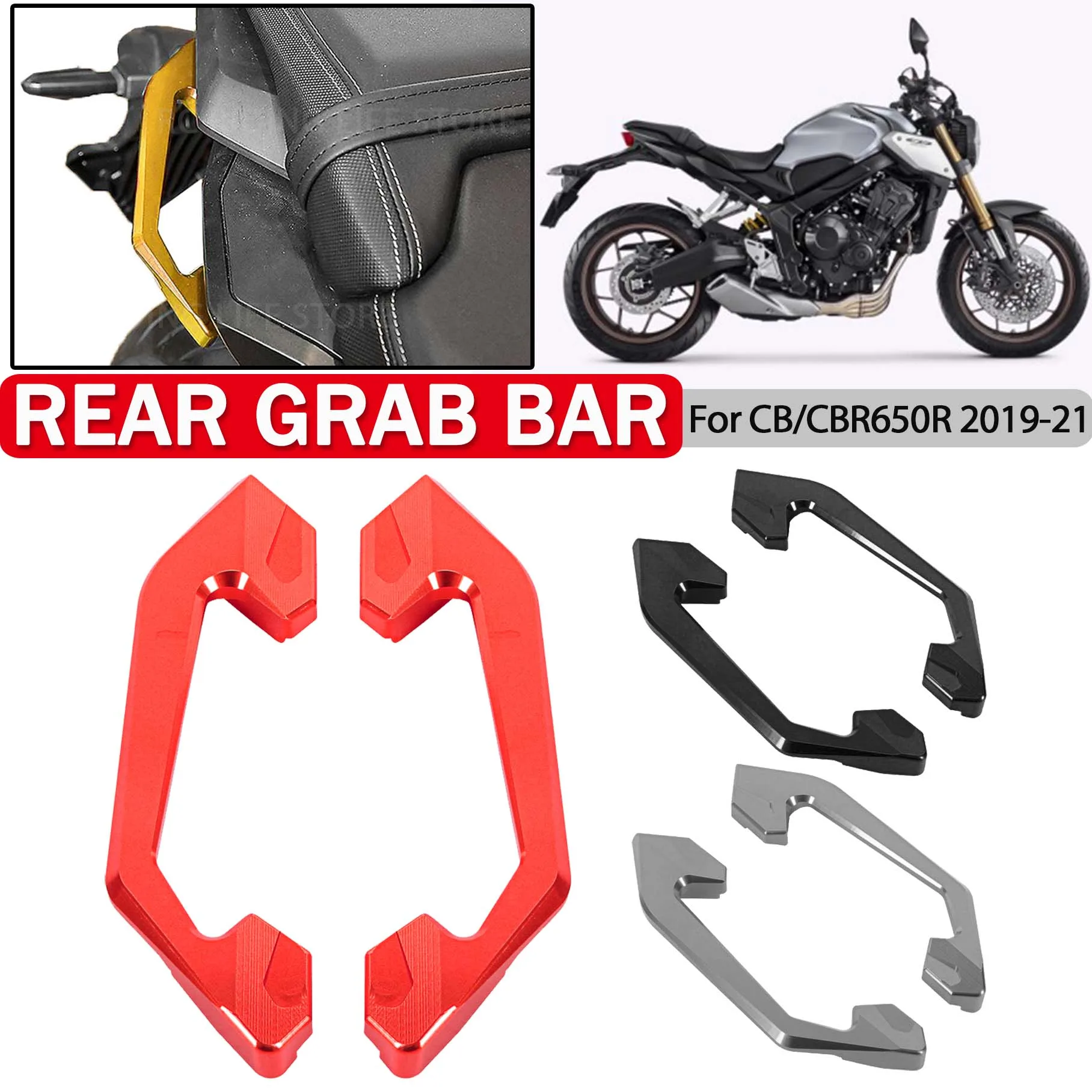 For Honda CB650R CBR650R CB CBR 650R 650 R 2019-2021 Rear Seat Grab Bar Aluminum Passenger Handle Armrest Bracket Tail Handlebar
For Honda CB650R CBR650R CB CBR 650R 650 R 2019-2021 Rear Seat Grab Bar Aluminum Passenger Handle Armrest Bracket Tail Handlebar