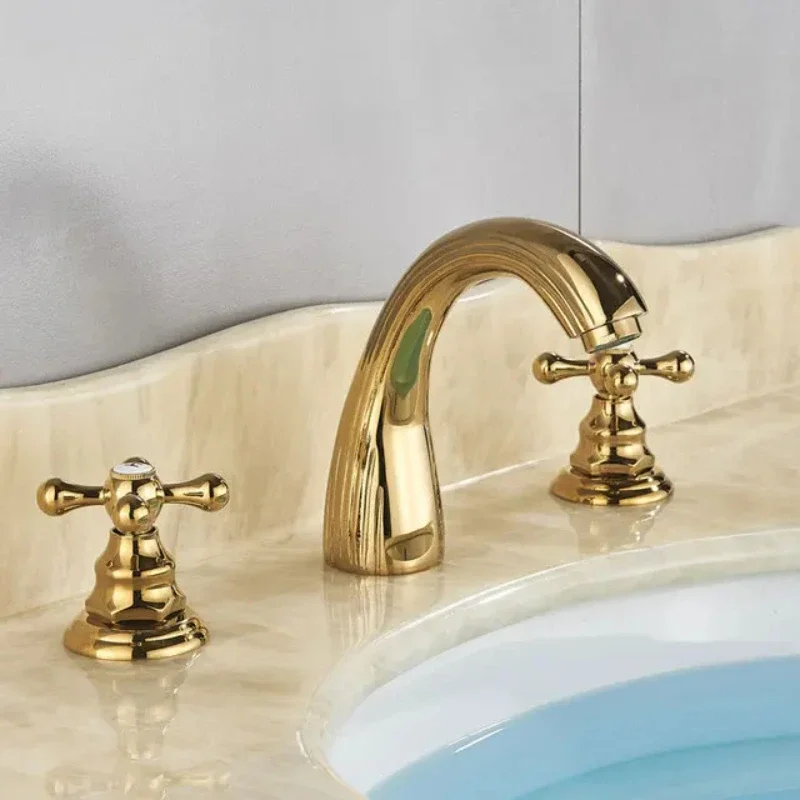 Basin Faucets 3pcs Antique Brass Classic Bathroom Sink Faucet Double Cross Handle 3 Hole Bathbasin Counter Mixer Taps Gold
Basin Faucets 3pcs Antique Brass Classic Bathroom Sink Faucet Double Cross Handle 3 Hole Bathbasin Counter Mixer Taps Gold