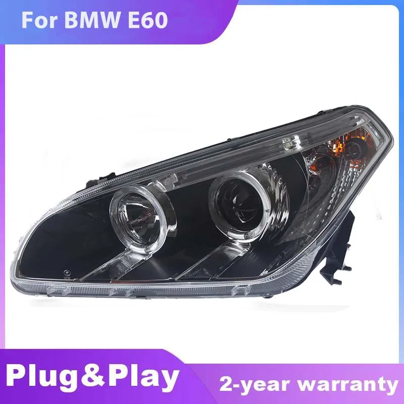 For BMW 5 Series E60 Headlight Assembly 520i 523i 525i 530i Modified with LED Angel Eye Lens Xenon Headlights
For BMW 5 Series E60 Headlight Assembly 520i 523i 525i 530i Modified with LED Angel Eye Lens Xenon Headlights