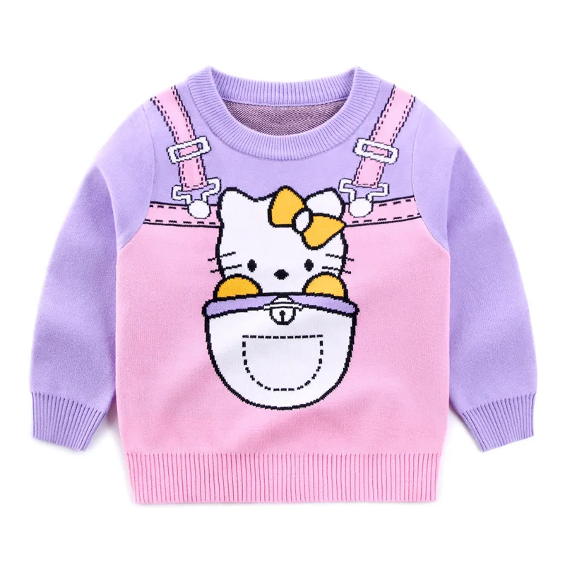 Autumn Winter Fashion Long Sleeve Sweater Girl Cute Blue Cat Pattern Knitted Sweater Casual Pullover Children Wear Baby Knitwear
Autumn Winter Fashion Long Sleeve Sweater Girl Cute Blue Cat Pattern Knitted Sweater Casual Pullover Children Wear Baby Knitwear