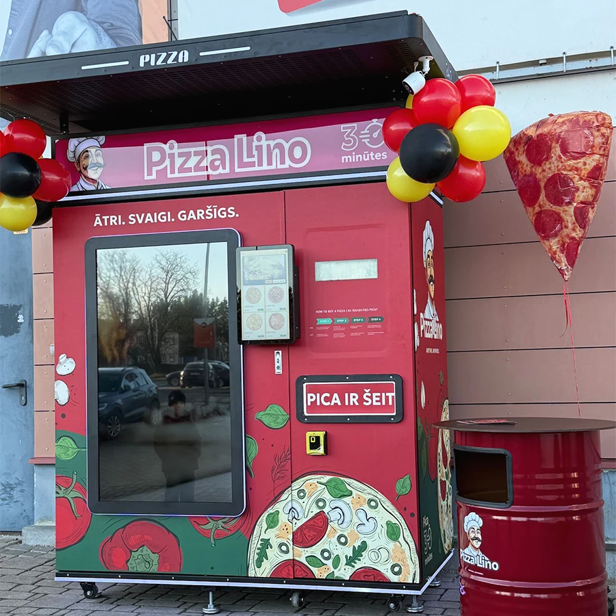 Customized Commercial Smart Touch Screen Self-Service Pizza Vending Machine Cloud-Based 5G/Wi-Fi Multiple Payment Options Remote
Customized Commercial Smart Touch Screen Self-Service Pizza Vending Machine Cloud-Based 5G/Wi-Fi Multiple Payment Options Remote