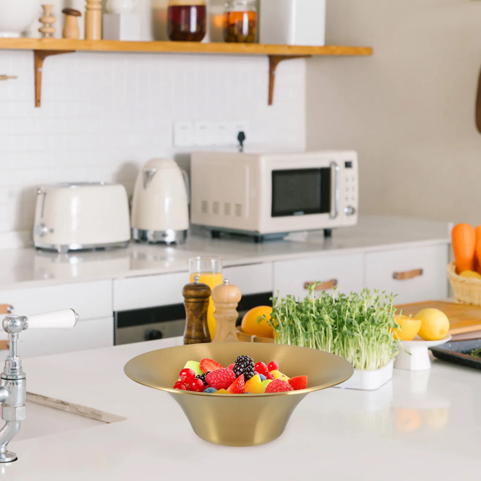 Салатница из нержавеющей стали, большая емкость, однослойная конструкция, для подачи фруктов, смешивания, кухонная посуда для фуршетов и мероприятий
Салатница из нержавеющей стали, большая емкость, однослойная конструкция, для подачи фруктов, смешивания, кухонная посуда для фуршетов и мероприятий