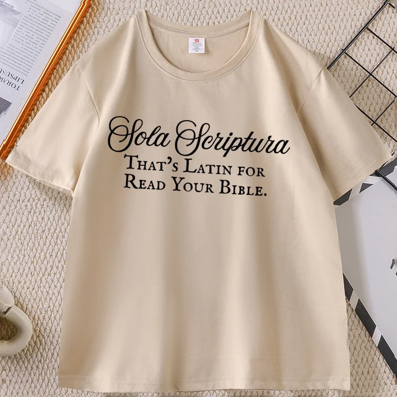 That's Latin for Read Your Bible T-shirt for Men Women Reformed Christian TShirt Short Sleeve O-neck T Shirt Streetwear
That's Latin for Read Your Bible T-shirt for Men Women Reformed Christian TShirt Short Sleeve O-neck T Shirt Streetwear
