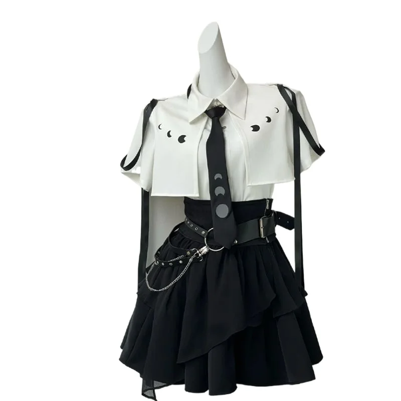 Women Dress Black and White 2026 Anime Subculture Belt Shirt Top+waist Closure+skirt Three Piece Suit
Women Dress Black and White 2026 Anime Subculture Belt Shirt Top+waist Closure+skirt Three Piece Suit