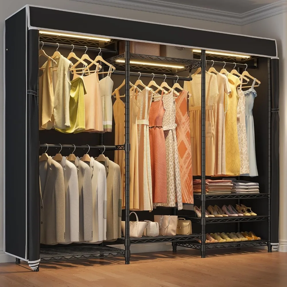 Rack Heavy Duty Covered Clothes Racks, 3000K Warm White, Portable Closet Wardrobe Freestanding Clothing Racks, Clothes Rack
Rack Heavy Duty Covered Clothes Racks, 3000K Warm White, Portable Closet Wardrobe Freestanding Clothing Racks, Clothes Rack