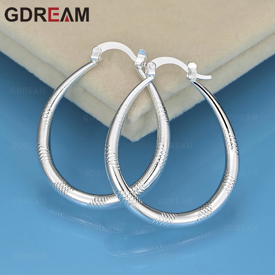 GDREAM 925 Sterling Silver Smooth Engraved U-Shaped Teardrop Earrings For Women Exquisite And Cute Wedding Jewelry
GDREAM 925 Sterling Silver Smooth Engraved U-Shaped Teardrop Earrings For Women Exquisite And Cute Wedding Jewelry