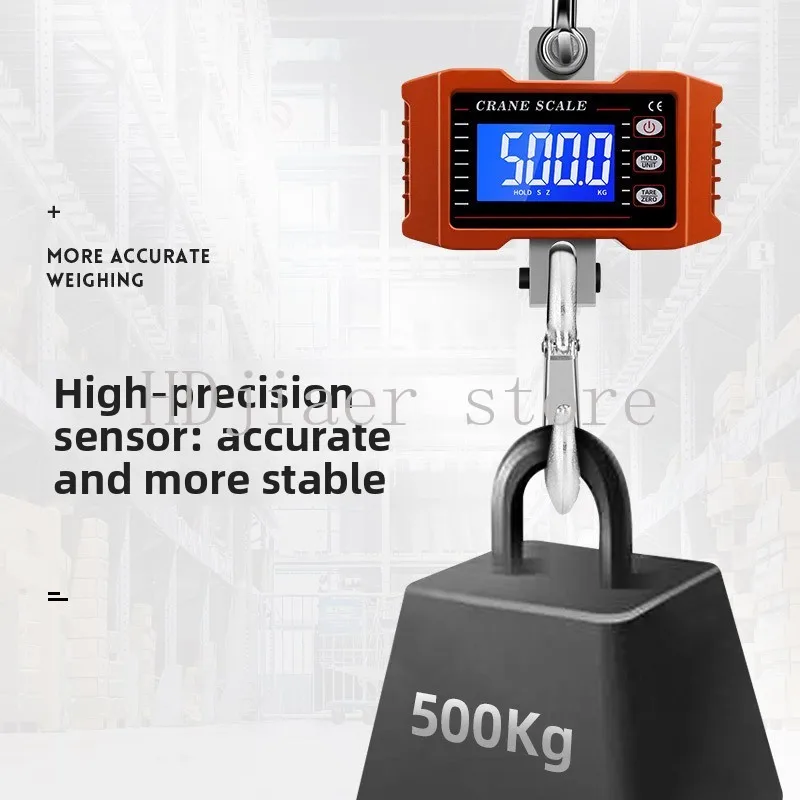 Electronic hook scale with a 1-ton load capacity: wirelessly driven, it's perfect for lightweight hanging weighing
Electronic hook scale with a 1-ton load capacity: wirelessly driven, it's perfect for lightweight hanging weighing
