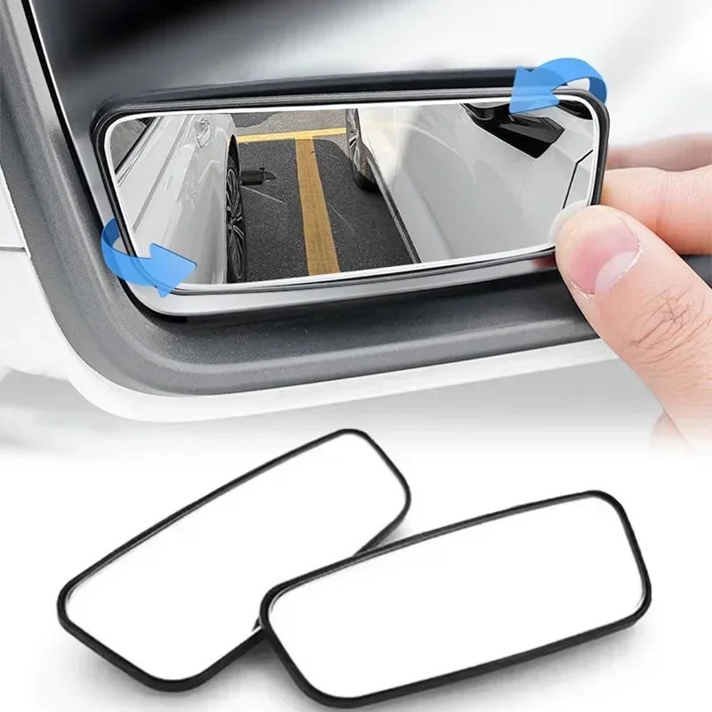 2Pcs Car Auxiliary Rearview Mirror 360 Degree Adjustable Car Reversing Auxiliary Rectangular Curved Blind Spot Mirror
2Pcs Car Auxiliary Rearview Mirror 360 Degree Adjustable Car Reversing Auxiliary Rectangular Curved Blind Spot Mirror