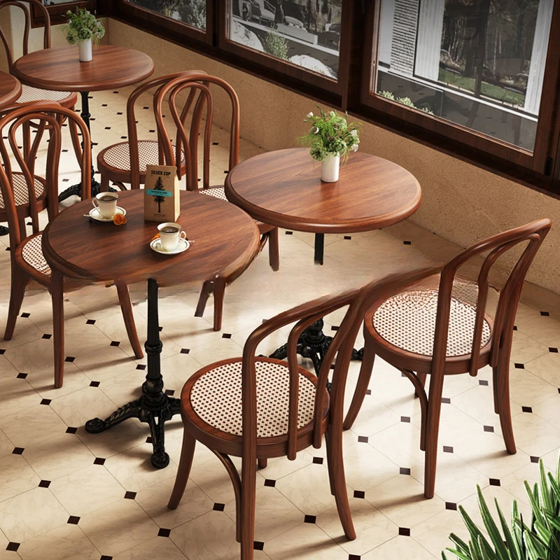 milk tea coffee shop, bar and restaurant small round table, homestay medieval American style, table and chair combination
milk tea coffee shop, bar and restaurant small round table, homestay medieval American style, table and chair combination