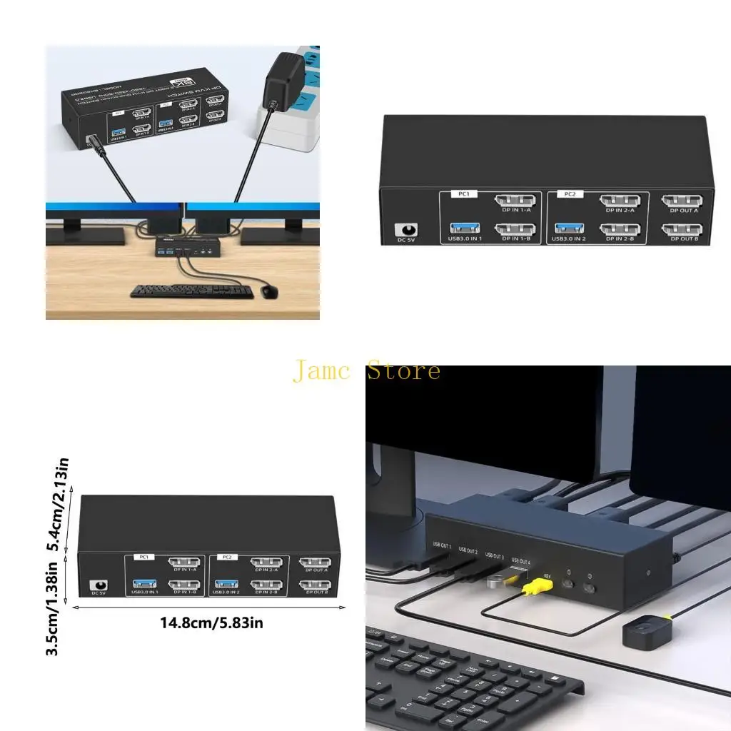 LX0B 8KDisplayPort KVM SwitcherKeyboard Mouse Switcher For Enhances Visual Experience 
LX0B 8KDisplayPort KVM SwitcherKeyboard Mouse Switcher For Enhances Visual Experience