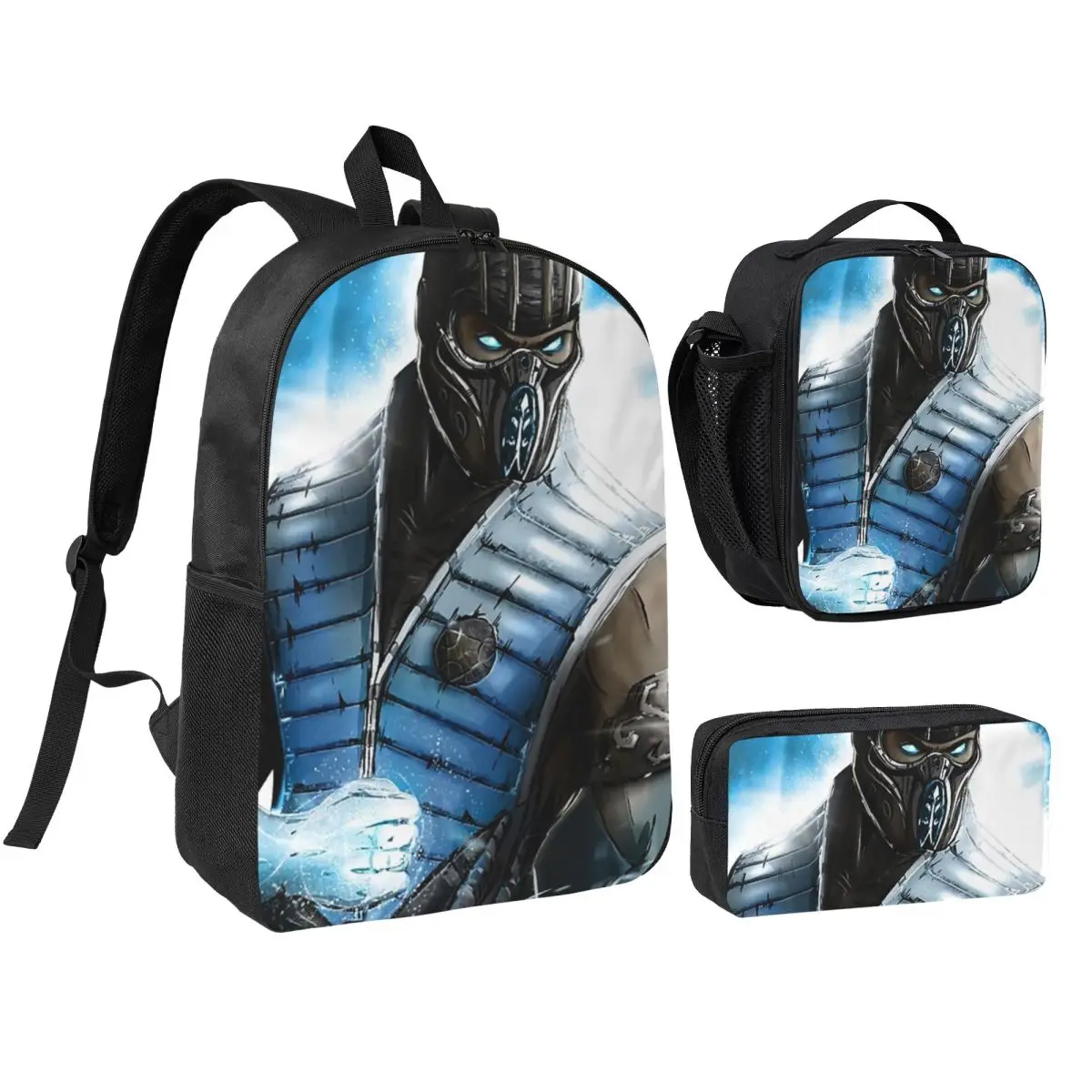 Mortal Kombat Sub-Zero Backpack Student Boys Girls BookBag School Bag Laptop Shoulder Bags 3ps Insulated Lunch Bag Pencil Case
Mortal Kombat Sub-Zero Backpack Student Boys Girls BookBag School Bag Laptop Shoulder Bags 3ps Insulated Lunch Bag Pencil Case