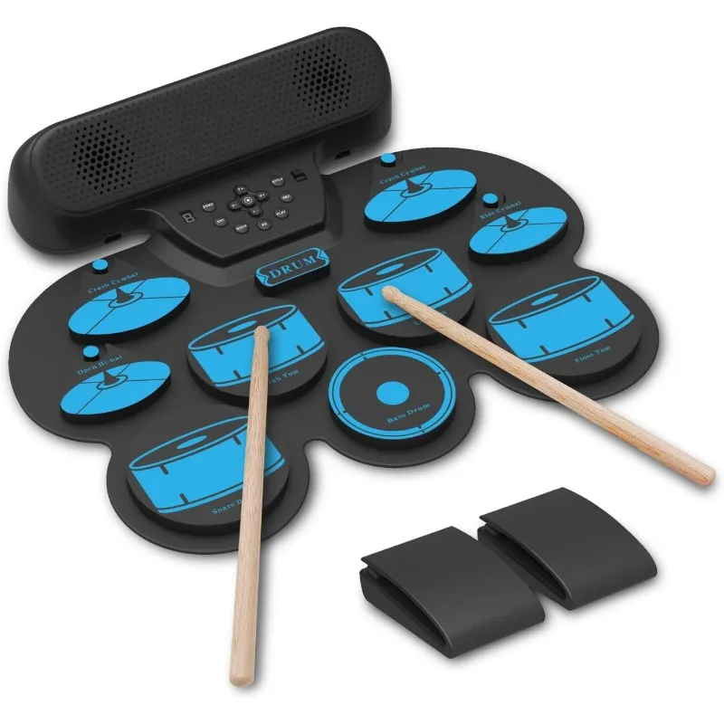 Electronic Drum Set Potable Drum Set, Volume Control Electric MIDI Drum Pad , Sticks Christmas& Birthday Gift
Electronic Drum Set Potable Drum Set, Volume Control Electric MIDI Drum Pad , Sticks Christmas& Birthday Gift