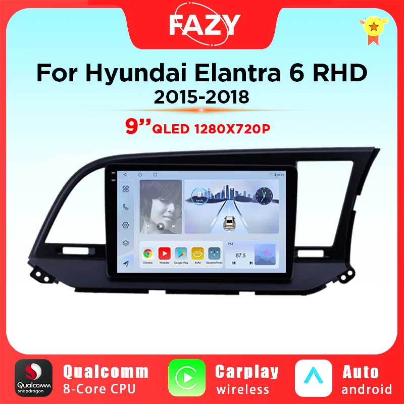 4G+WIFI Android 10 CarPlay For Hyundai Elantra 6 2015 2016 2017 2018 RHD Autoradio GPS Navigaion Multimidia Video Player Stereo
4G+WIFI Android 10 CarPlay For Hyundai Elantra 6 2015 2016 2017 2018 RHD Autoradio GPS Navigaion Multimidia Video Player Stereo