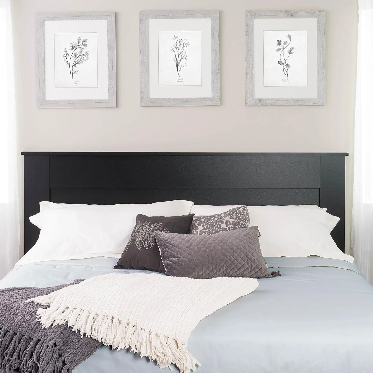 Stylish Flat Panel Wood Headboard for King Size Bed, Simple Wood King Size Headboard 2.25"D x 81"W x 48"H
Stylish Flat Panel Wood Headboard for King Size Bed, Simple Wood King Size Headboard 2.25"D x 81"W x 48"H