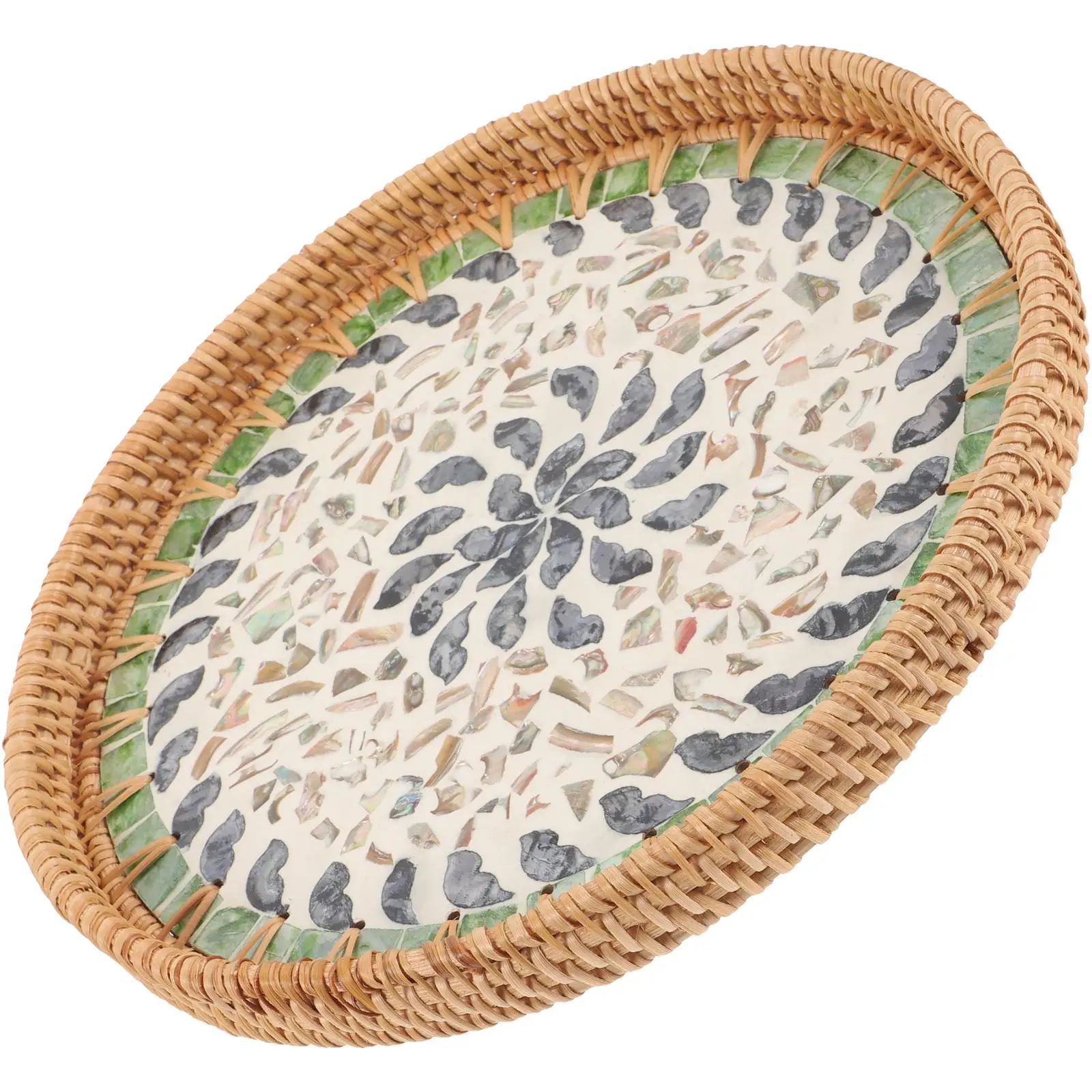 Creative H woven Shell Fruit Tray 30cm Small Size Decorative Basket Round Storage Jewelry Container Serving Kitchen Bathroom
Creative H woven Shell Fruit Tray 30cm Small Size Decorative Basket Round Storage Jewelry Container Serving Kitchen Bathroom