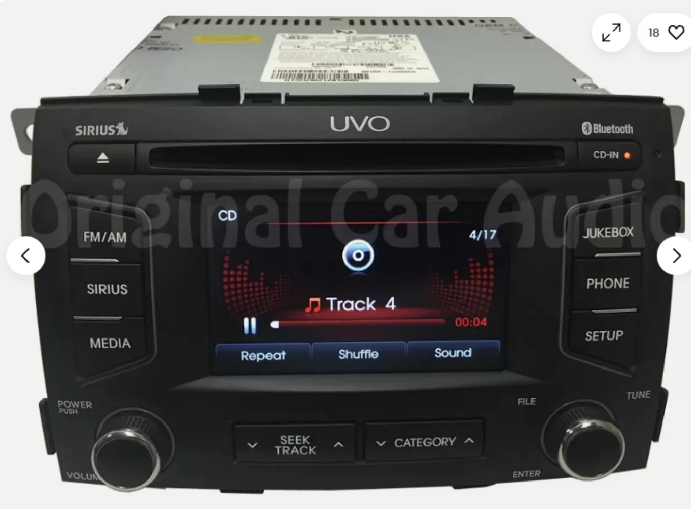 12 13 Kia Sorento Радио CD-плеер Bluetooth Sirius MP3 Сенсорный экран Стерео UVO
12 13 Kia Sorento Радио CD-плеер Bluetooth Sirius MP3 Сенсорный экран Стерео UVO