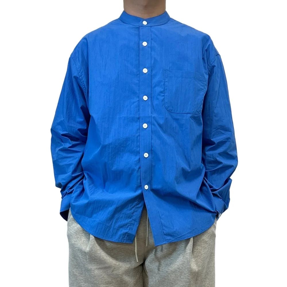 Japanese Klein Blue Stand Up Collar Shirt Men's Loose Commuting Long Sleeved Retro Shirts Top
Japanese Klein Blue Stand Up Collar Shirt Men's Loose Commuting Long Sleeved Retro Shirts Top