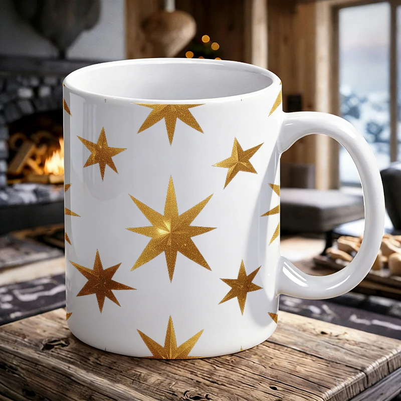 Minimalist golden star ceramic mug, coffee cup, milk cup, office tea cup, drinking cup, fade-resistant, gift for friends
Minimalist golden star ceramic mug, coffee cup, milk cup, office tea cup, drinking cup, fade-resistant, gift for friends