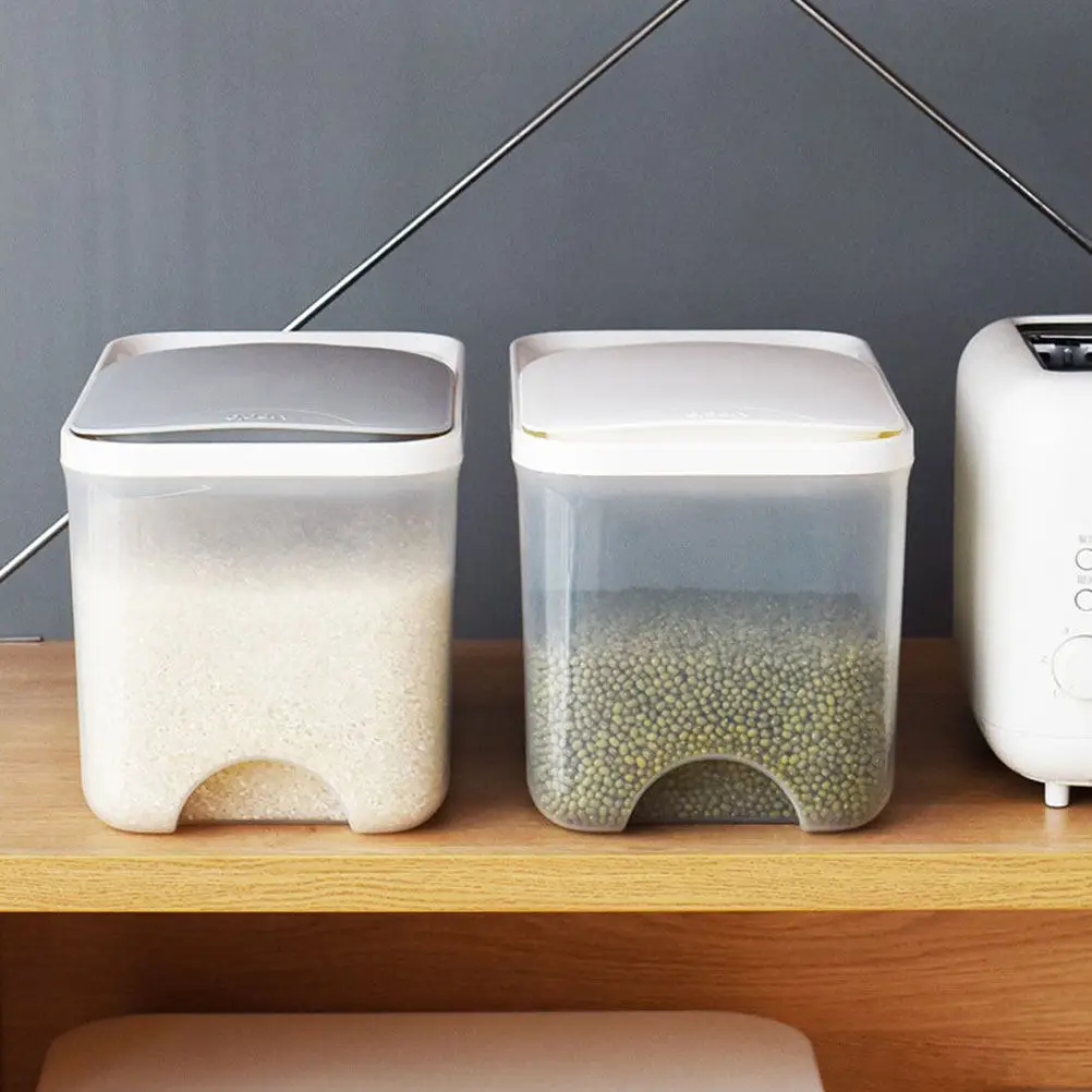 Household Plastic Rice Container Sealed Grain Storage Bucket Moisture Proof Dust Proof Rice Bin with Measuring Cup
Household Plastic Rice Container Sealed Grain Storage Bucket Moisture Proof Dust Proof Rice Bin with Measuring Cup