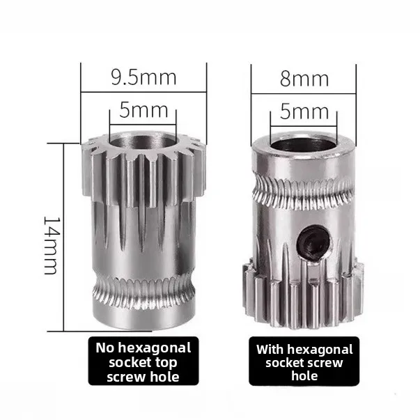 BMG dual-wheel extruder gear 1.75mm extrusion wheel with 17 teeth and top screw, suitable for Sherpa mini extruder
BMG dual-wheel extruder gear 1.75mm extrusion wheel with 17 teeth and top screw, suitable for Sherpa mini extruder