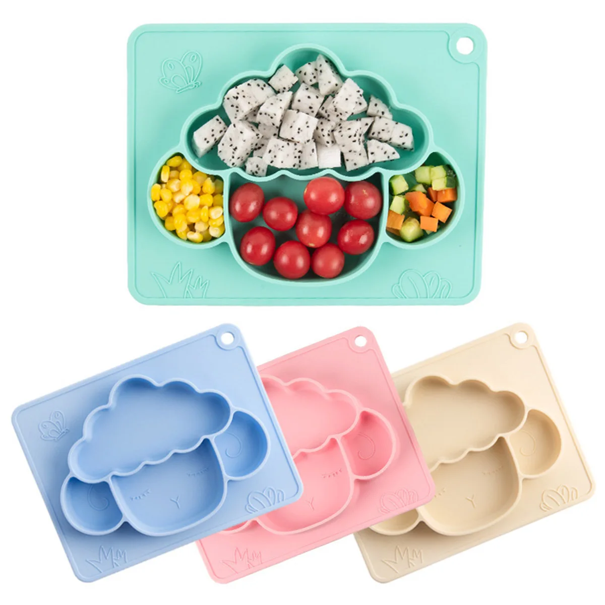 1 pc Silicone Feeding Plate Strong Suction Base Non-Slip Food Grade Toddler Dish Microwave Safe Circular Hole Storage Kids
1 pc Silicone Feeding Plate Strong Suction Base Non-Slip Food Grade Toddler Dish Microwave Safe Circular Hole Storage Kids