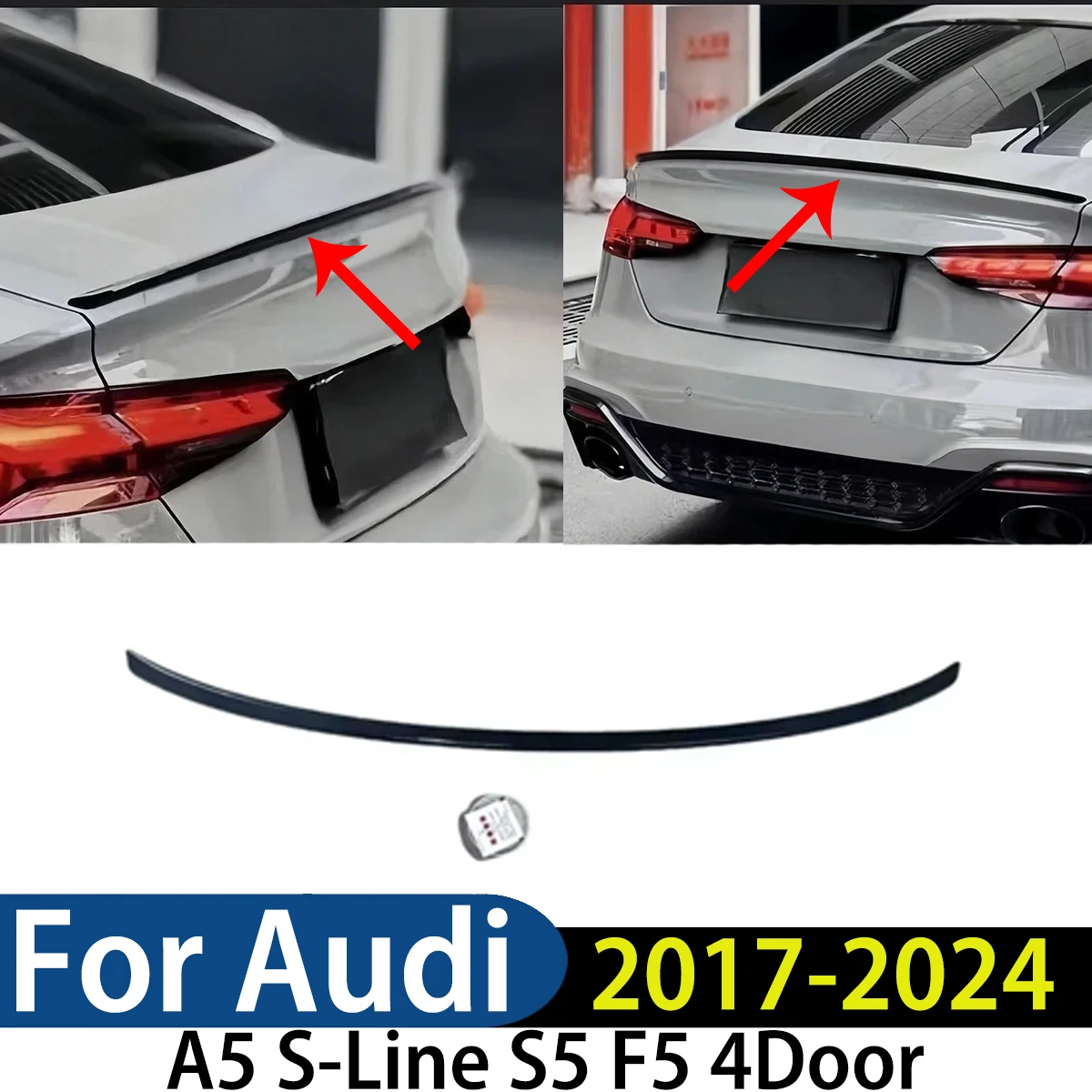 For Audi A5 S-Line S5 F5 2017-2024 4Door S Style Car Rear Trunk Roof Lip Spoiler Splitter Wing Tuning Modification Exterior
For Audi A5 S-Line S5 F5 2017-2024 4Door S Style Car Rear Trunk Roof Lip Spoiler Splitter Wing Tuning Modification Exterior